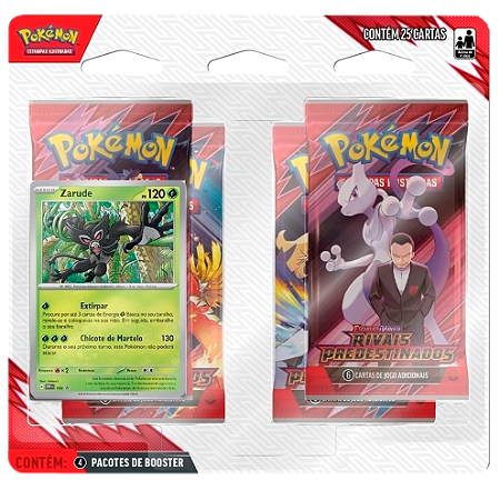 Rivais Predestinados - Blister Quádruplo - Zarude - EV10 - Pokémon