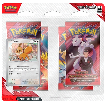 Rivais Predestinados - Blister Quádruplo - Eevee - EV10 - Pokémon