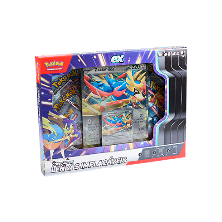Lendas Implacáveis - Zacian Ex - Box Coleção - Pokémon