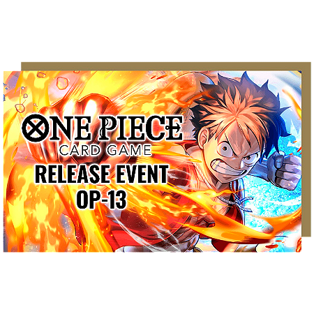 Ingresso para o Pré-lançamento de One Piece TCG: Carrying On His Will (OP-13) - dia 1.11 às 15h30 (sábado)
