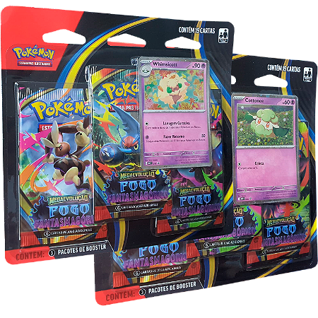 Fogo Fantasmagórico - Blister Triplo - ME02 - Pokémon