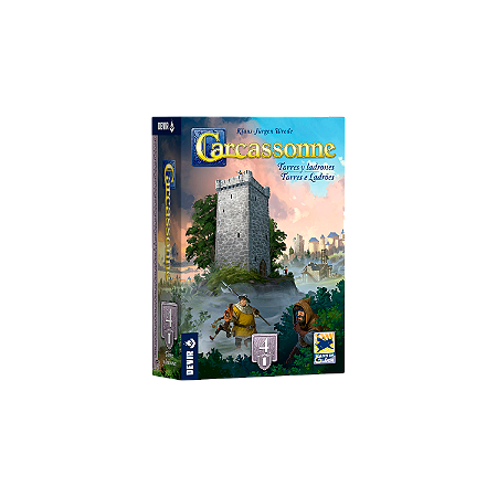 Carcassonne - Torres e Ladrões - Expansão 4 (Nova Edição) (Pré-Venda)