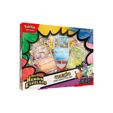 Box Coleção - Parceiros Iniciais - Heróis Excelsos - Pokémon (Pré-Venda)