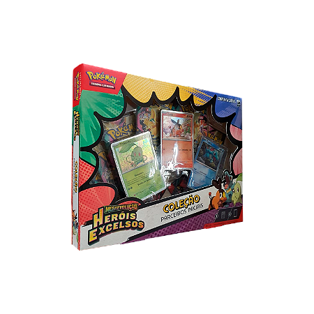 Box Coleção - Parceiros Iniciais - Heróis Excelsos - Pokémon (Pré-Venda)