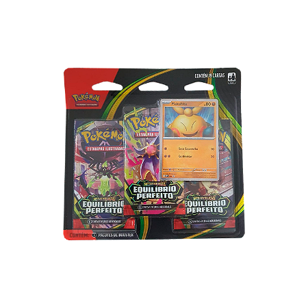 Equilíbrio Perfeito - Blister Triplo - Makuhita - ME03 - Pokémon