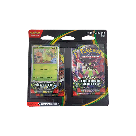 Equilíbrio Perfeito - Blister Quádruplo - Chikorita - ME03 - Pokémon