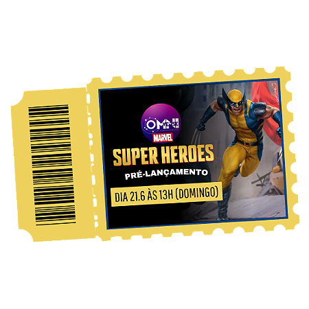 Ingresso para o Pré-lançamento de Marvel Super Heroes - dia 21.6 às 13h (domingo)