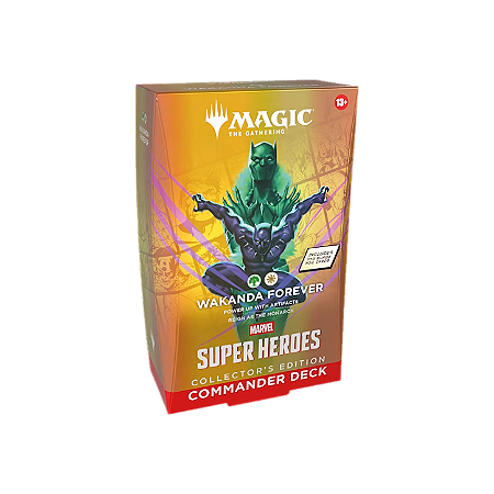 Marvel Super Heroes - Commander Deck - Collector's Edition - Wakanda Forever - MTG (Pré-Venda)