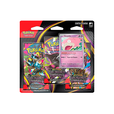 Escuridão Absoluta - Blister Triplo - Slowpoke - ME05 - Pokémon (Pré-Venda)