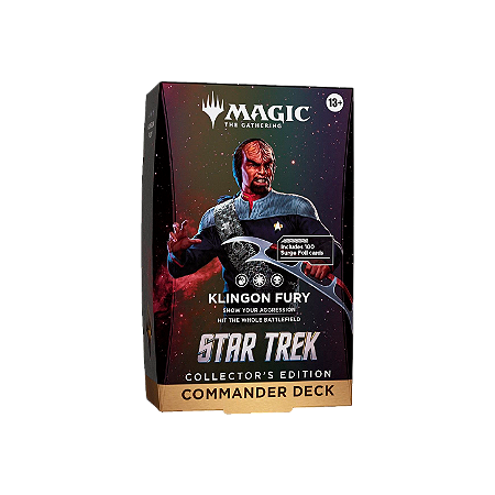 Star Trek - Commander Deck - Collector's Edition - Klingon Fury - MTG (Pré-Venda)