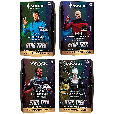 Star Trek - Commander Deck - Collector's Edition - 4 Decks - MTG (Pré-Venda)