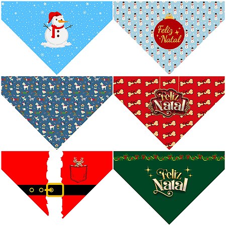 Combo de Bandanas Medias de Natal