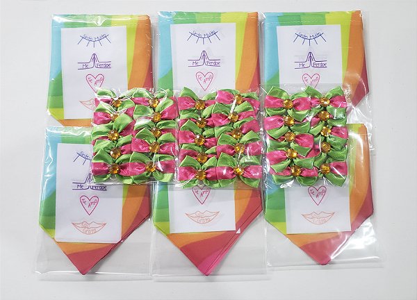 Conjunto de Bandanas e Laços 04