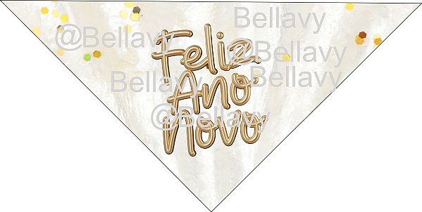 Bandana Ano Novo Grande com 6 Unidades