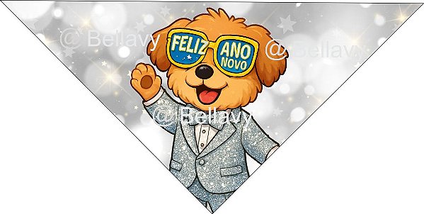 Bandana Ano Novo Gigante C/ 6 Unidades