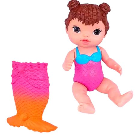 Boneca Menina Minha Sereia Baby's Collection - Super Toys