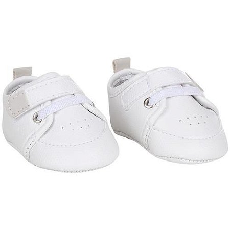 Sapato infantil Din Don masculino velcro e elástico - branco - Cabocla -  Bebê e Brinquedo