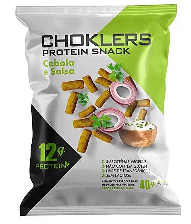 Choklers Protein Snack 40g - Sabor Cebola e Salsa