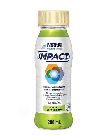 Impact Torta de Limão 200ml Nestlé – Suplemento Nutricional Hiperproteico para Pré e Pós-Operatório