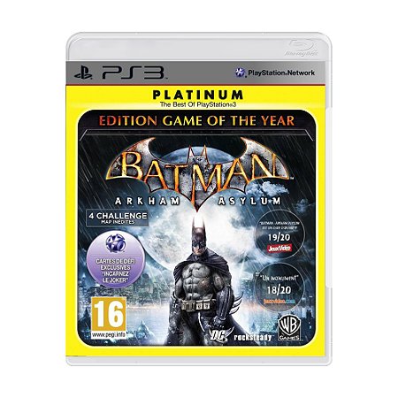 Jogo Batman: Arkham Asylum (Game Of The Year Edition) - PS3 (Platinum)