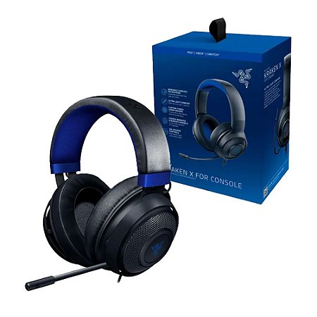 Headset Gamer Razer Kraken X para Console Blue com fio - MeuGameUsado
