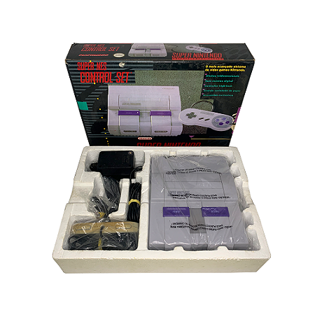 Console Super Nintendo Control Set - SNES (Completo na caixa)