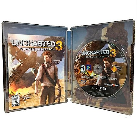 Jogo Uncharted 3: Drake's Deception - PS3 (SteelCase)