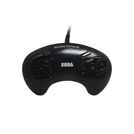 Controle Mega Drive 3 Preto - Sega