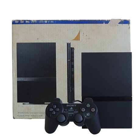 Console PlayStation 2 Slim Preto - Sony (Americano)