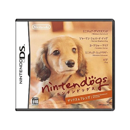 Jogo Nintendogs: Miniature Dachshund & Friends - DS (Japonês)