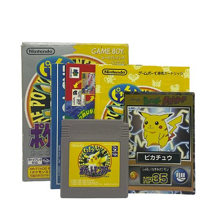 Jogo Pokemon Yellow Version: Special Pikachu Edition - GBC (Japonês)