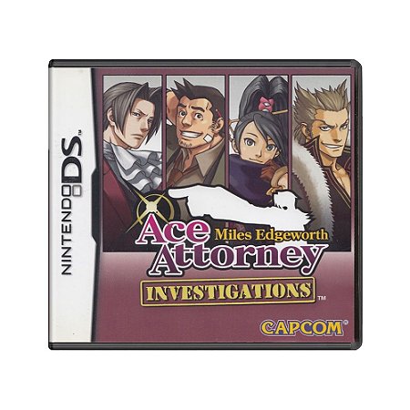 Jogo Ace Attorney Investigations: Miles Edgeworth - DS