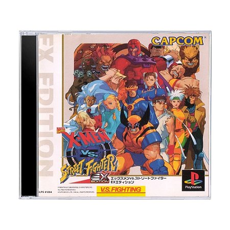 Jogo X-Men vs. Street Fighter EX Edition - PS1 (Japonês)