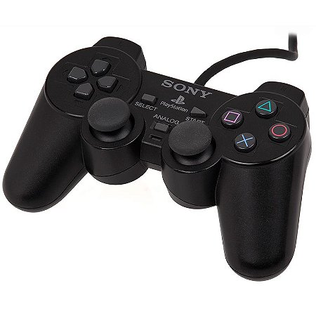 Controle Sony Dualshock 2 Preto - PS2