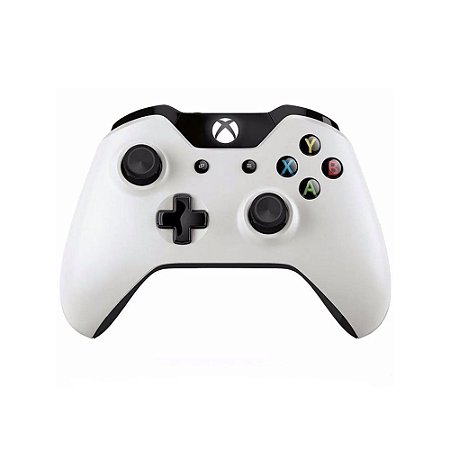Controle Microsoft Preto e Branco - Xbox One
