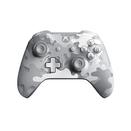 Controle Microsoft Arctic Camo sem fio - Series X, S, One