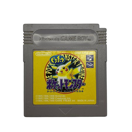 Jogo Pokemon Yellow Version: Special Pikachu Edition - GBC (Japonês)