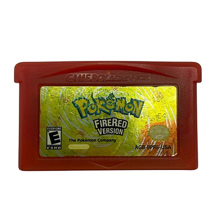 Jogo Pokémon Fire Red Version - GBA