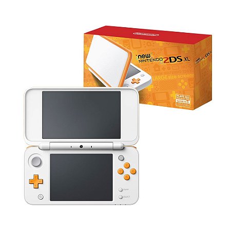 Console New Nintendo 2DS XL Branco e Laranja - Nintendo