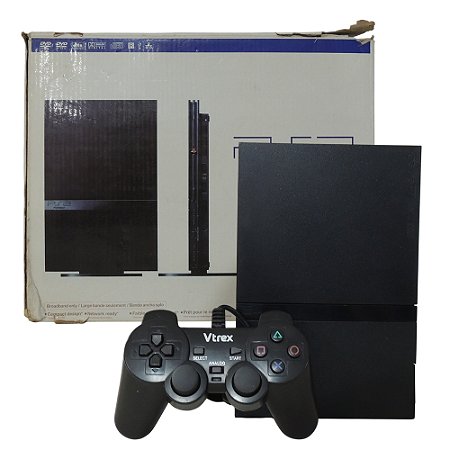 Console PlayStation 2 Slim Preto - Sony (Desbloqueado 1.93)