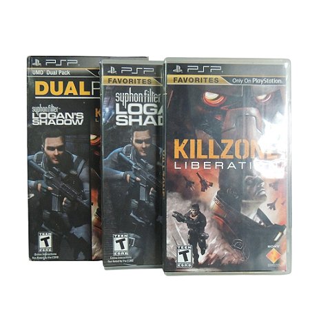 Jogo Dual Pack: Syphon Filter Logan's Shadow / Killzone Liberation - PSP
