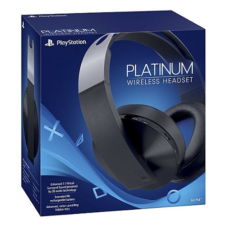 Headset Gamer Sony Platinum Over-ear 7.1 Wireless - PS4
