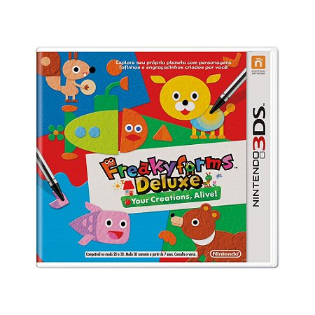 Jogo Freakyforms Deluxe: Your Creations, Alive! - 3DS