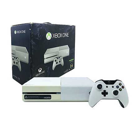 Console Xbox One FAT Branco 500GB (Edição Halo: The Master Chief Collection) - Microsoft