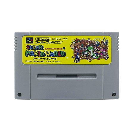 Jogo Super Mario World - SNES (Japonês)