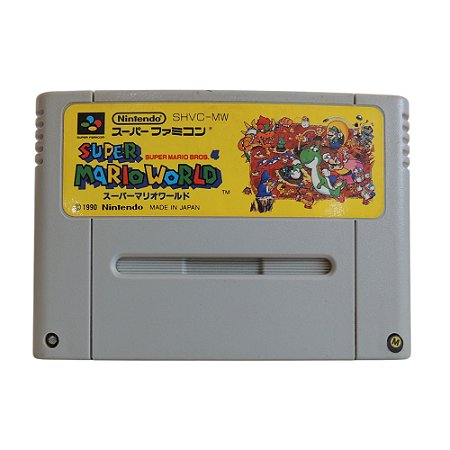 Jogo Super Mario World - SNES (Japonês)