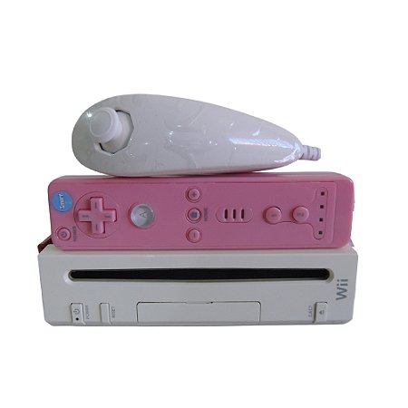 Console Nintendo Wii Vermelho com Branco - Nintendo (Personalizado)