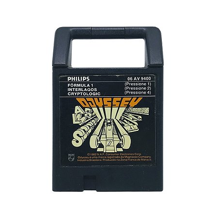 Jogo Odyssey 3 em 1 (Fórmula 1, Interlagos e Cryptologic) - Odyssey² Philips