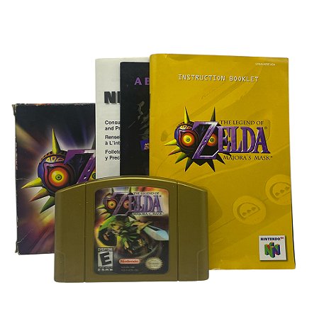 Jogo The Legend of Zelda: Majora's Mask - N64 (Holográfico)