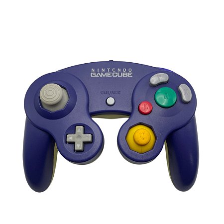 Controle GameCube Roxo Com Fio - Nintendo